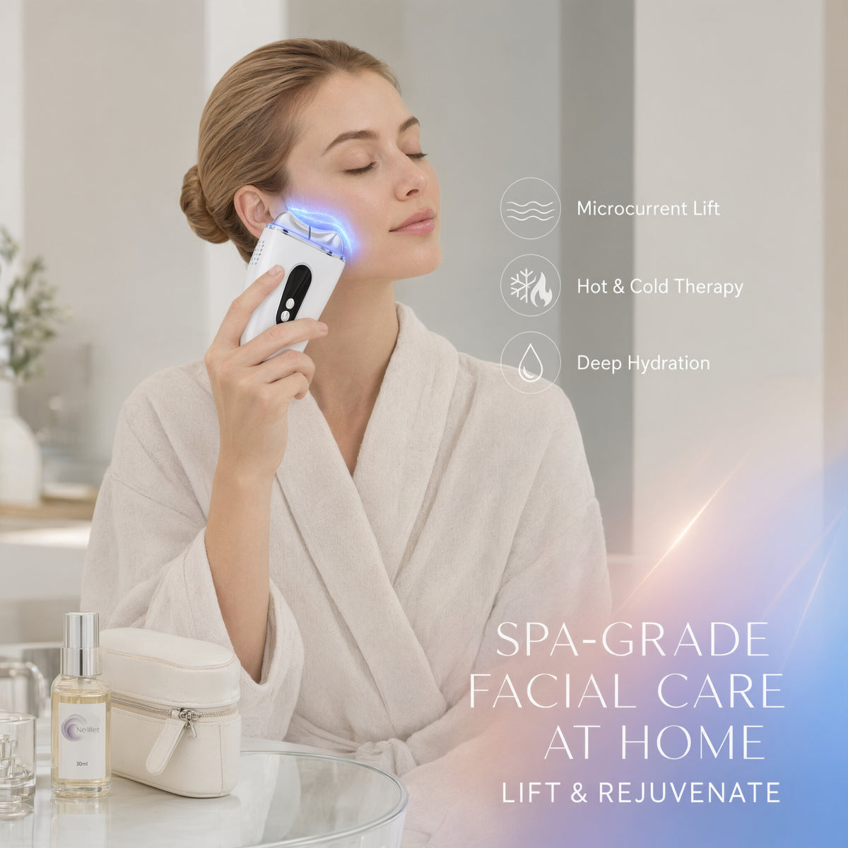 Dispositivo de Belleza Rejuvenecedor de Levantamiento en Frío y Caliente